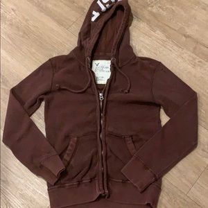 Thermal hooded zip jacket